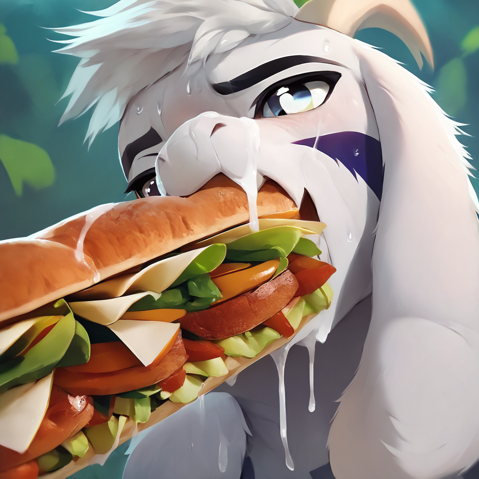 score_9, score_8_up, score_7_up, score_6_up, score_5_up, score_4_up, asriel dreemurr performing fellatio on a sandwich, eatfresh, freshcock,  cum on body, sweat, feral, hyperdetailed, spring,   <lora:EatfreshPDXL:1>