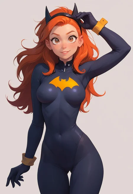 score_9, score_8_up, score_7_up, score_6_up, score_5_up, score_4_up, cute 18 year old girl, kawaii girl, indigo costume, skinny, petite body, perfect cute face, narrow hips, thin thighs, medium breasts, teardrop_breasts, small tight ass, hazel eyes, feet, batgirl
BREAK
Provocative sexy pinup pose
BREAK