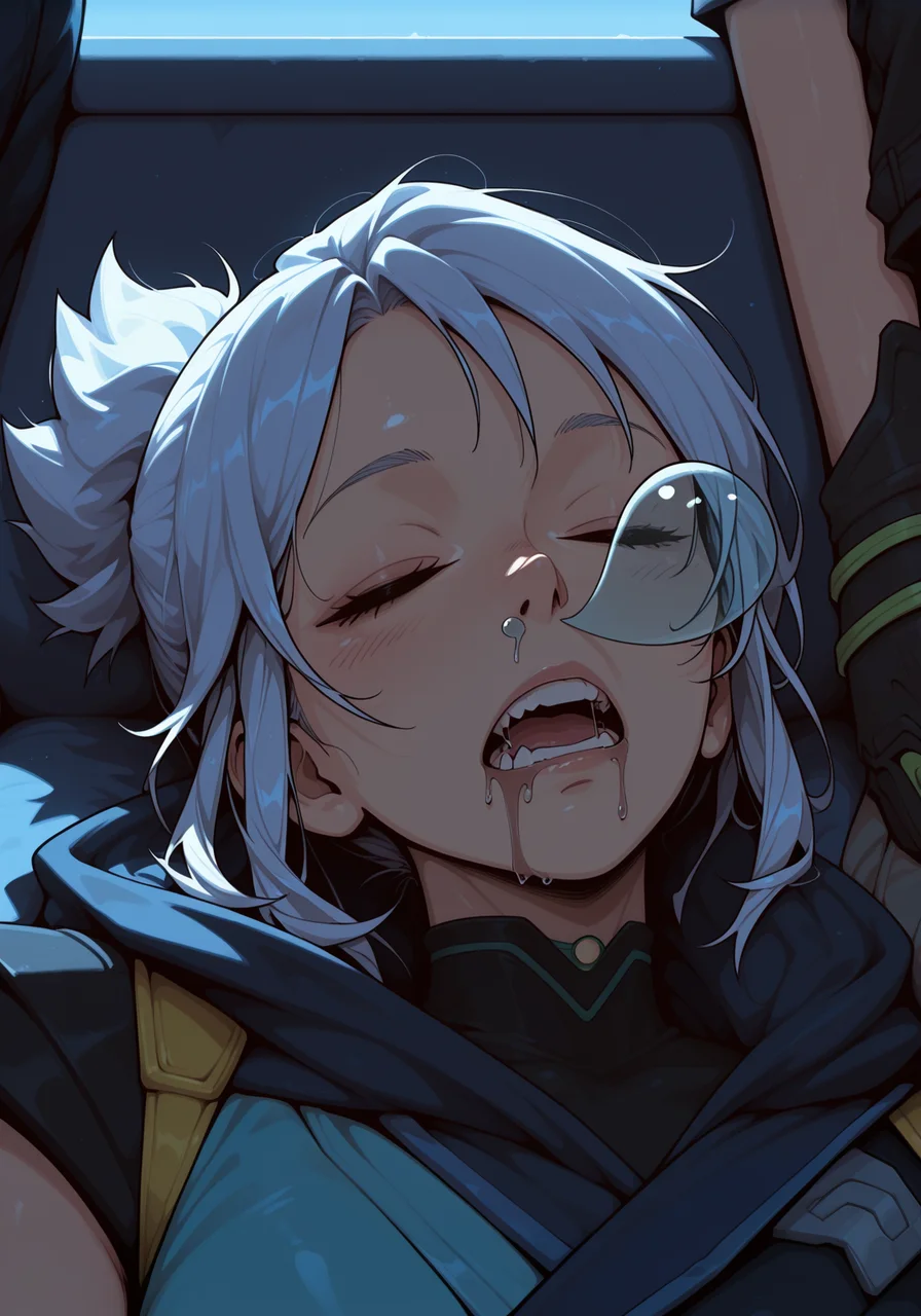 embedding:IllusP0s, s0larpunk, nose bubble, sleeping, drooling, 1girl, jett_\(valorant\)<lora:nose_bubble_ill.safetensors:1:1>