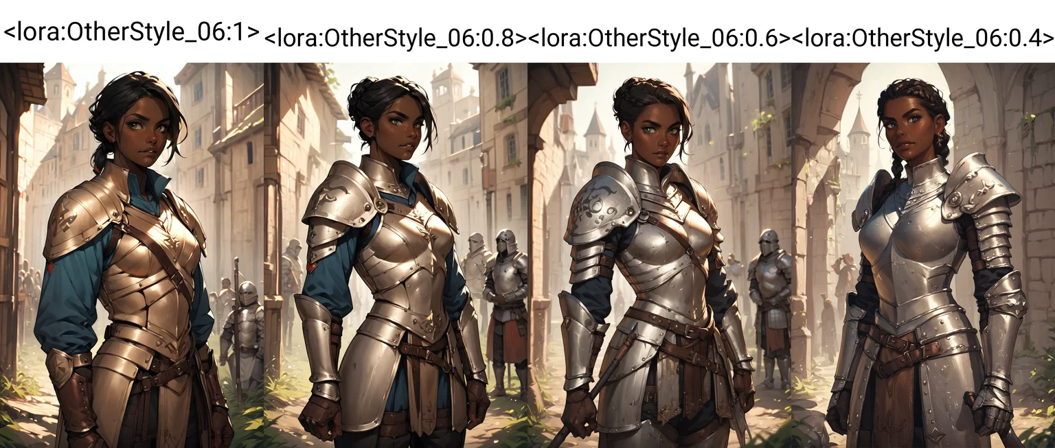 score_9, score_8_up, score_7_up, score_6_up, score_5_up, score_4_up,<lora:OtherStyle_06:1>, woman in armor standing in a battlefield,armor,dark skin,medieval,fantasy,solo focus,epic