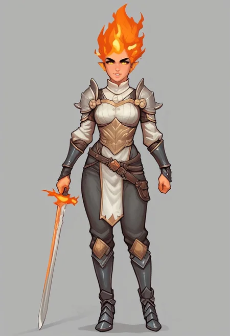 ((bestifacator, holding, black glowing eyes, dynamic pose, long fire hair))
((((full-clothed)))), ((long big sword in hands, sword in hands))
BREAK
(((((in ruined medieval castle, burned background))))))
score_9, score_8_up, score_7_up, score_6_up, source_cartoon, rating_explicit, Expressiveh, (((((full body))))), dynamic pose
