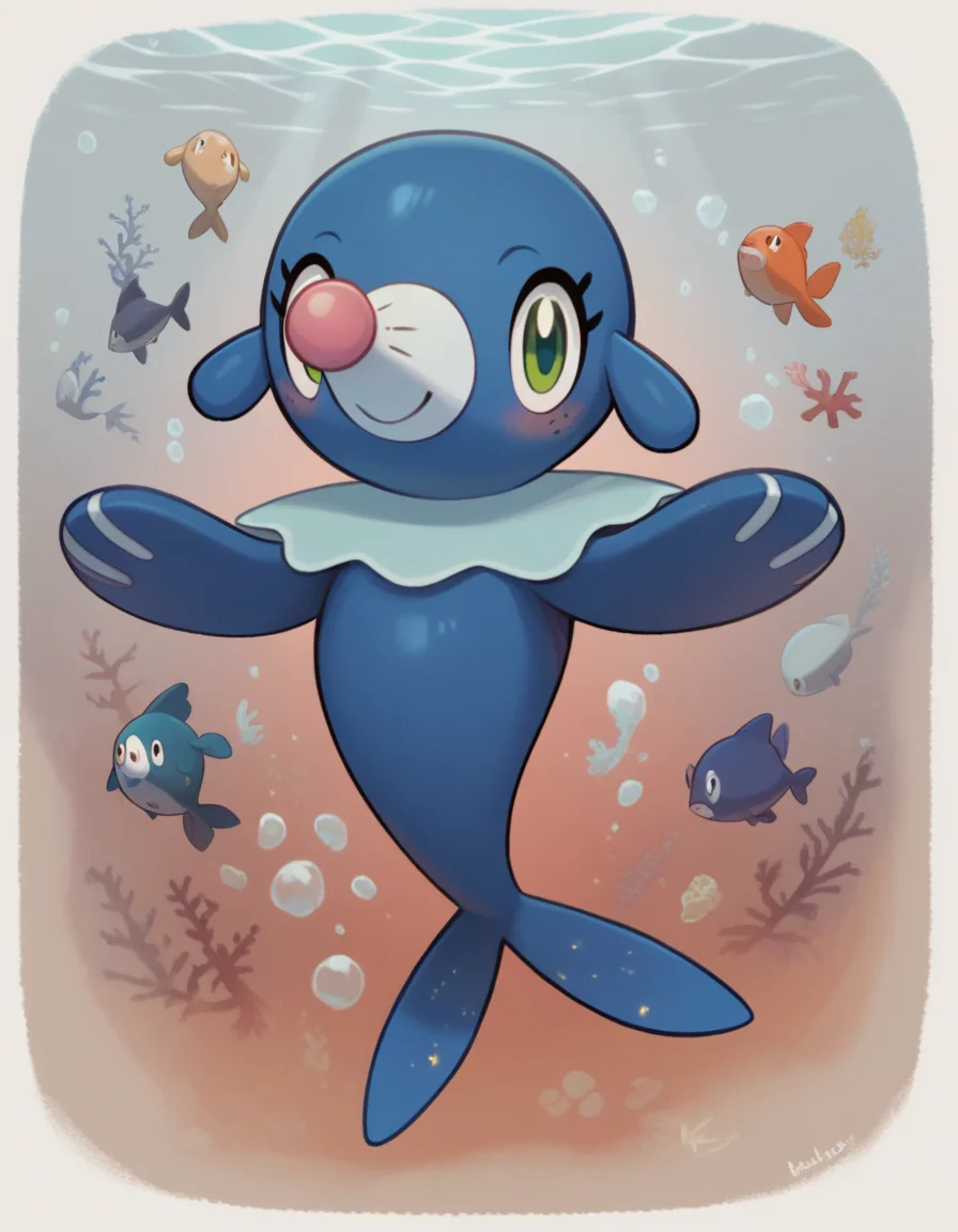 score_9, score_8_up, score_7_up, score_6_up, score_5_up, score_4_up, 1girl, full body, solo,
<lora:Popplio v1:0.8> popplio, blue fur, white snout, pink nose, droopy ears, whisker markings, blue collar, frilled collar, pokemon \(creature\), (seal \(animal\):1.2), green eyes, eyelashes, fish tail, flippers, freckles, light smile, blush, looking at viewer,
(set in a mysterious kelp maze, with thick kelp, hidden paths, strange creatures, ethereal beauty:1.5), underwater, swimming,
