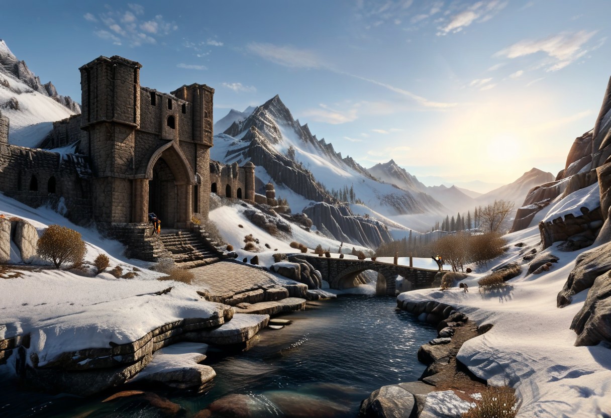 score_9, score_8_up, score_7_up, ((golden hour)).
Dreams of a Snow Queen
In the vast expanses of Skyrim, where snow blankets the land and the mountains touch the sky, the memories of the Falmer—once the proud Aldmer—begin to fade like distant echoes.
The Beginning
I see a vast land. Many of my people live here, hidden in the shadows of ancient ruins and beneath the frost-covered earth. But how did it all start?
The Transformation
We were once a race of beauty and grace, thriving in the warmth of the sun. But as the cold crept in, as the world shifted and the Nords rose to prominence, we changed. Our bodies adapted; we became immune to the biting chill, yet this transformation came at a cost.
A Fading Memory
I shake my head, trying to grasp the remnants of our history. The tales of our ancestors, the Aldmer, who roamed the lands of Summerset, are now but whispers in the dark. How did we get here?
The Cost of Survival
We have always been here, but the world has forgotten us. The Snow Queen watches over her realm, her gaze filled with both sorrow and strength. What have we sacrificed in our quest for survival?
Reflection
In my dreams, I record these thoughts, longing for a time when we were more than mere shadows, when we danced in the sunlight rather than hiding in the frost. The origins of our existence are shrouded in mystery, but the echoes of our past continue to shape our present.
Dream Recordings, Origins