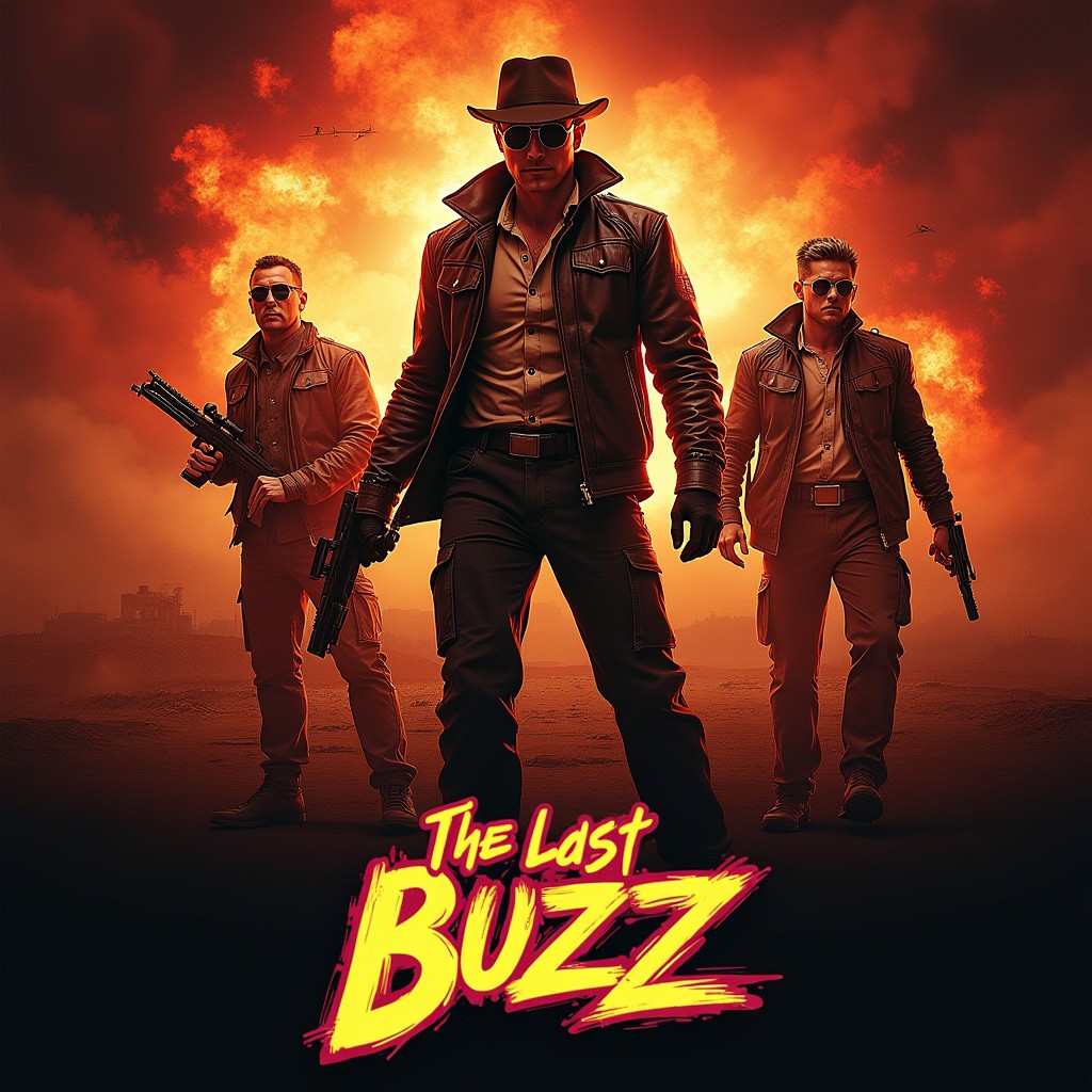Action movie poster about "The last Buzz"