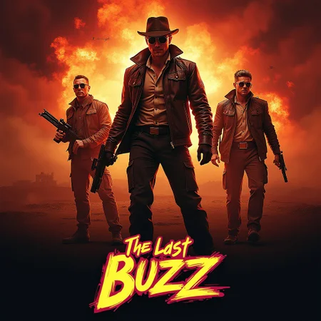 Action movie poster about "The last Buzz"