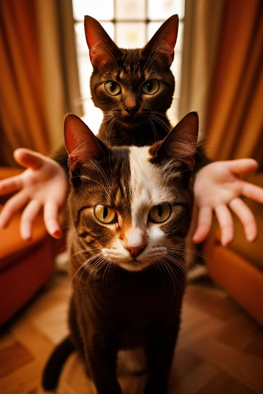 orange evil cat, hell, indoors, <lora:detail_slider_v4:2>