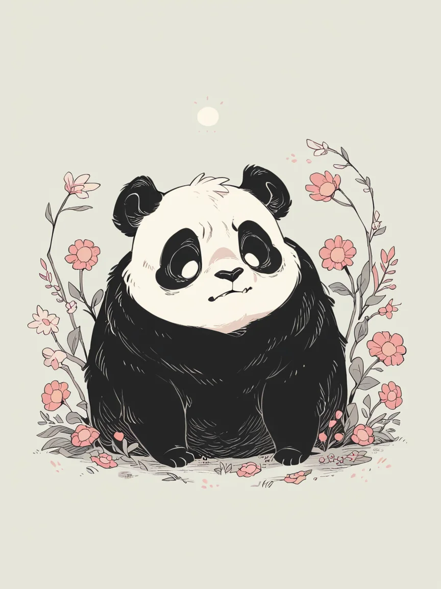 score_9, score_8_up, score_7_up, score_6_up, w00f, simple background, animal focus, panda, blank eyes,
<lora:w00fXLP:1>