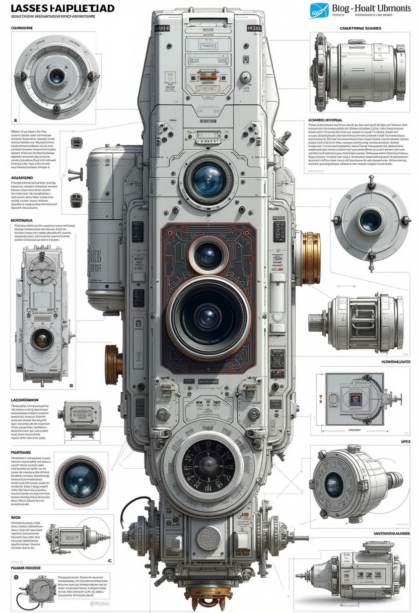 yfg-aarchy 3D schematic of a NASA Hassleblad medium format space camera