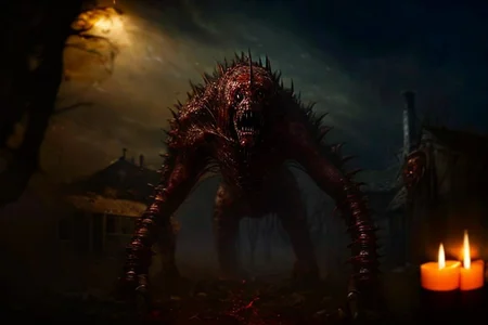 Photography, photorealistic, insanely real life detailed, 8k, highest resolution possible, sharp focus, taken with professional DSLR and lenses, cinematic, taken best skilled cinematographer,
monster, horror \(haunted house\), Darkness,
haunted house,night,dark,sparse Candlelight, creepy, scary,terrifying, haunted,
horror movie atmosphere, cinematic dark night time lighting and dramatic shadows,
Cinematically realistic horror and gore scene of a <lora:Reel_WHorror_1_2_9_ReWo_n:1> , indoors centipede, dismembered, multiple limbs, blood pool, teeth, rim lighting, pov, (8K, RAW photo, best quality:1.2, masterpiece:1.2), (realistic, photo-realistic:1.2), ultra-detailed,