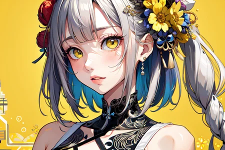 highly insanely detailed, masterpiece, top quality, best quality, highres, 4k, 8k, RAW photo, (very aesthetic, beautiful and aesthetic),
(code_style,codestyle),japanese text,(sympattern,geometric pattern),doodle pattern,symbolic patterns,geometric pattern wallpaper,colorful,vignette,Doodle,vibrant,
<lora:CodeStyle (half generic class)_564920:0.3>,
(1girl:1.3), 1other,
(pure yellow background,transparent background:1.2),âââ