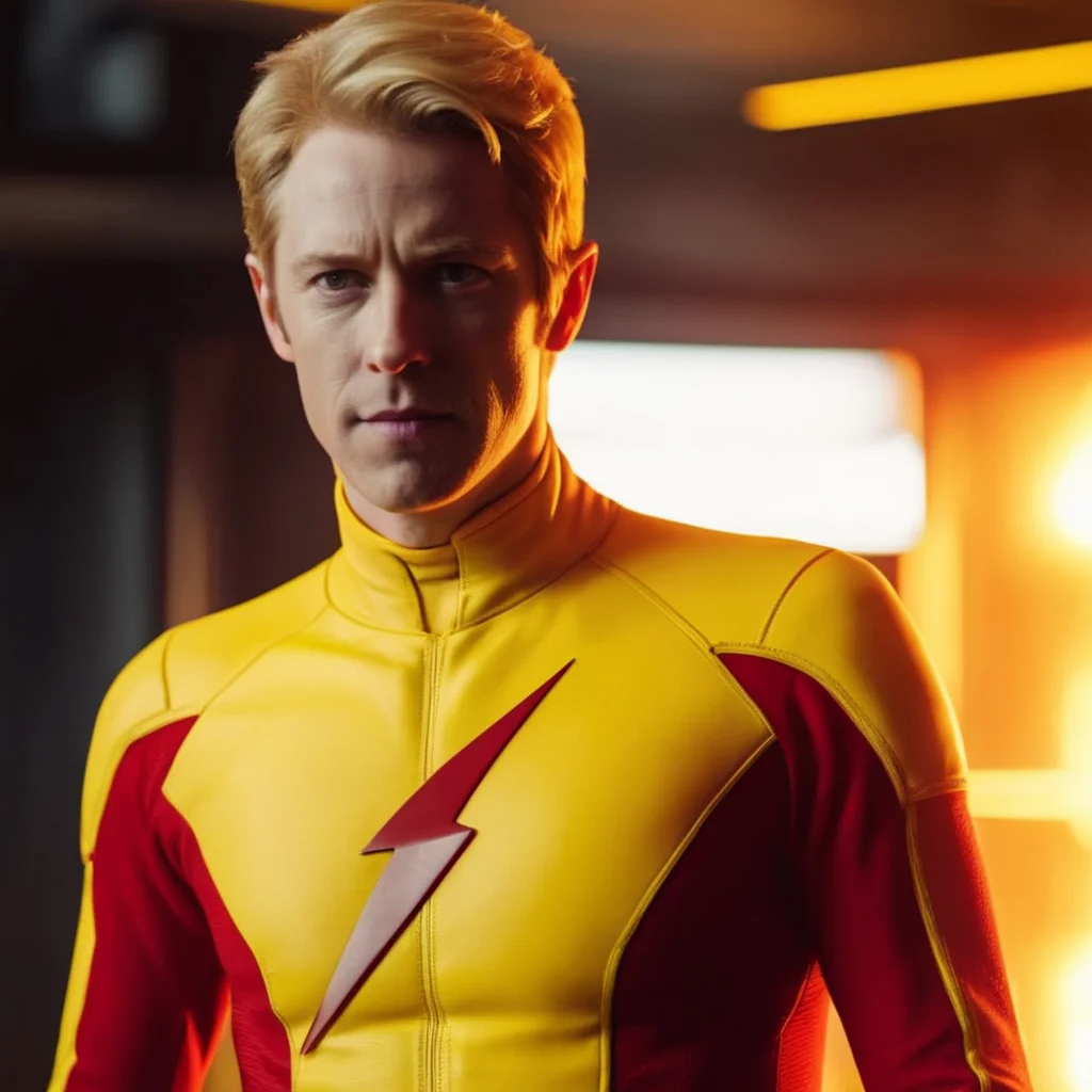 cinematic film still of (Cinematic Film stock footage style) in (arri alexa style) (Kodak film print style),
<lora:The Flash:1>
The Flash a man in a yellow and red costume Eobard Thawne Reverse Flash glowing red eyes , shallow depth of field, vignette, highly detailed, high budget, bokeh, cinemascope, moody, epic, gorgeous, film grain, grainy