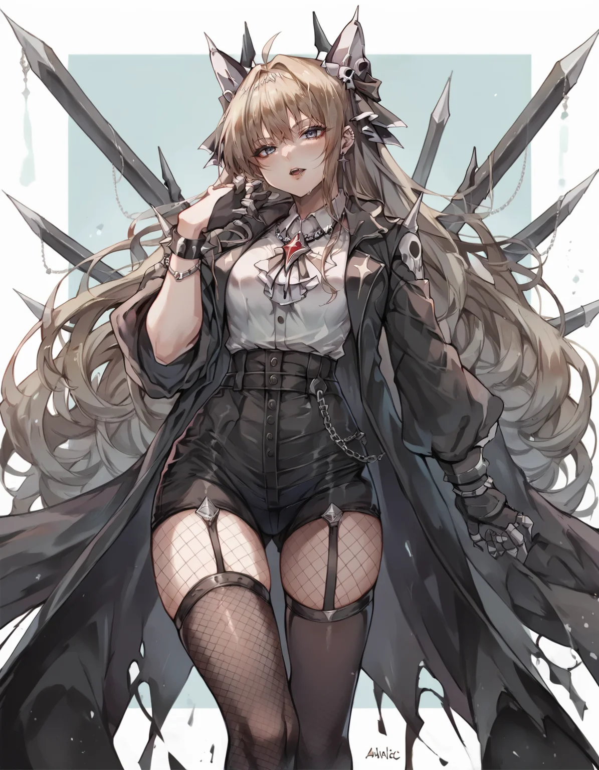 score_9, score_8_up, score_7_up, score_6_up, score_5_up, score_4_up, BREAK source_anime, <lora:Crown:0.7>, <lora:Gothic:0.75>, GothicC