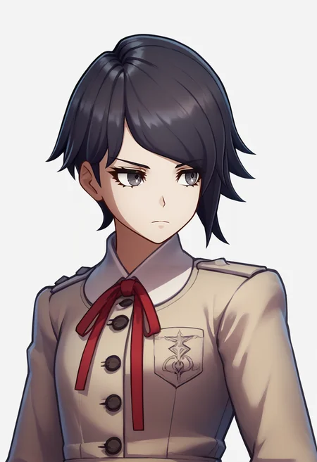 score_9, score_8_up, score_7_up, source_anime, 1girl, solo, <lora:zs_EngagePortraitsXL:1> engageportraits, portrait, white background ADDCOMM
expressionless, <lora:zs_YokoXL:1> yokosmtvv, dark eyes, short hair, black hair, swept bangs, uniform, neck red ribbon, skirt, black pantyhose