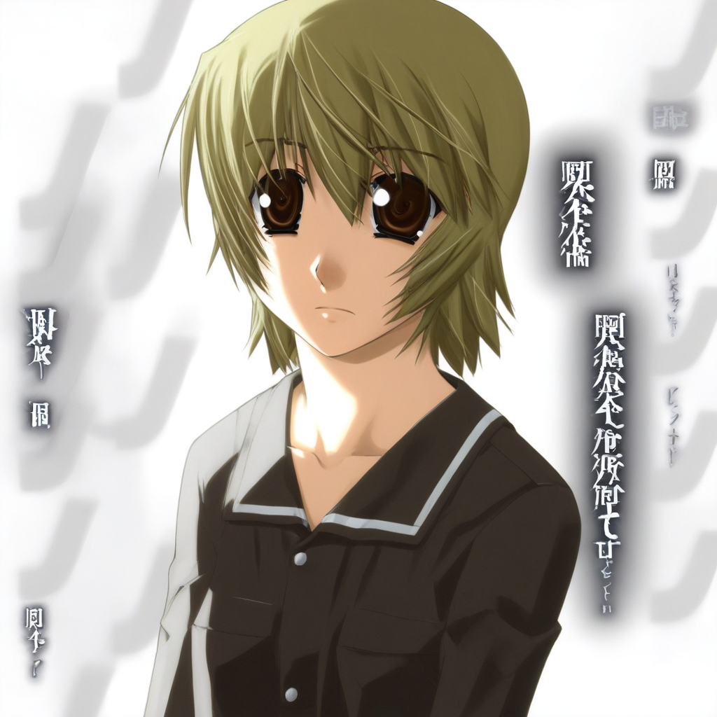 brown eyes, blond hair, , short hair, 1girl, nonopnxl