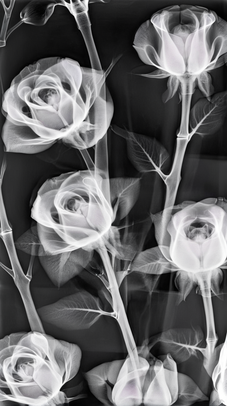 x-ray roses <lora:xrayeffect:1>
