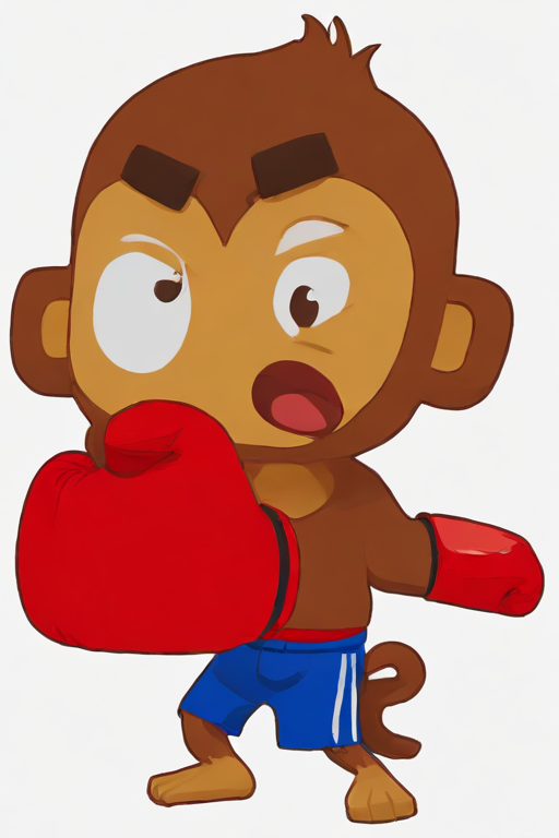 <lora:PE_BTD6Style:1> PEBTD6Style,cartoon,
 <lora:PE_FacePunch:0.9> PEFacePunch,boxing gloves,
monkey