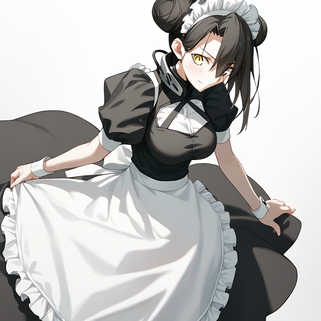 <lora:Takeuchi_Takashi_PonyXL_style_v01:1>
<lora:agent.pony:1>
score_9 , score_8_up , score_7_up , source_anime , 
masterpiece , best quality , ultra-detailed , 
BREAK
agent \(girls' frontline\), maid
1girl , woman , huge breasts , light smile , light blush , ((medusa (fate)):0.5)  , 
long black hair  , maid dress ,  
tai chi