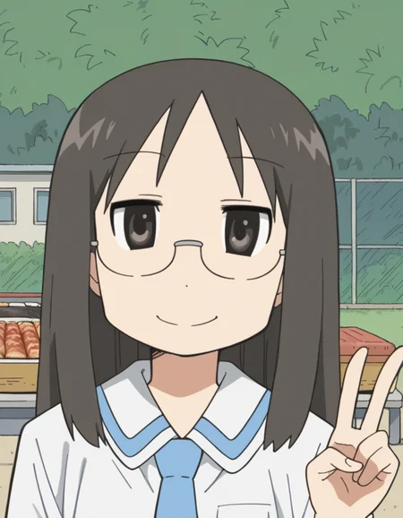 score_9, score_8_up, score_7_up, source_anime, <lora:mai-minakami-s1-ponyxl-lora-nochekaiser:1>, mai minakami, long hair, black hair, glasses, black eyes,, skirt, school uniform, necktie, tokisadame school uniform, backyard, barbecue, grilling, laughter, summer evening, smile, v, v over mouth, smug,, looking at viewer, solo,, dutch angle, cowboy shot