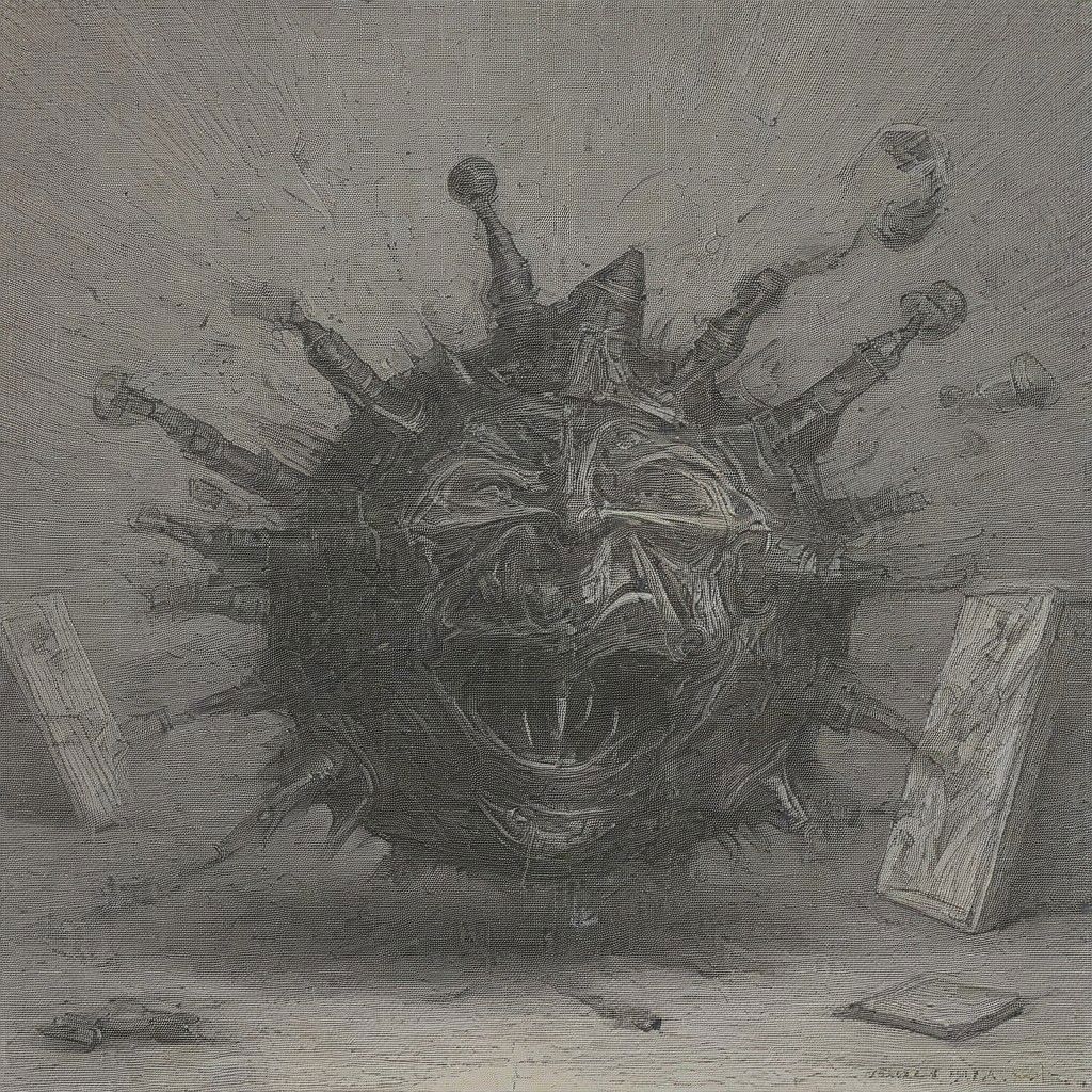 literal noise and randomness,art by llbreton
