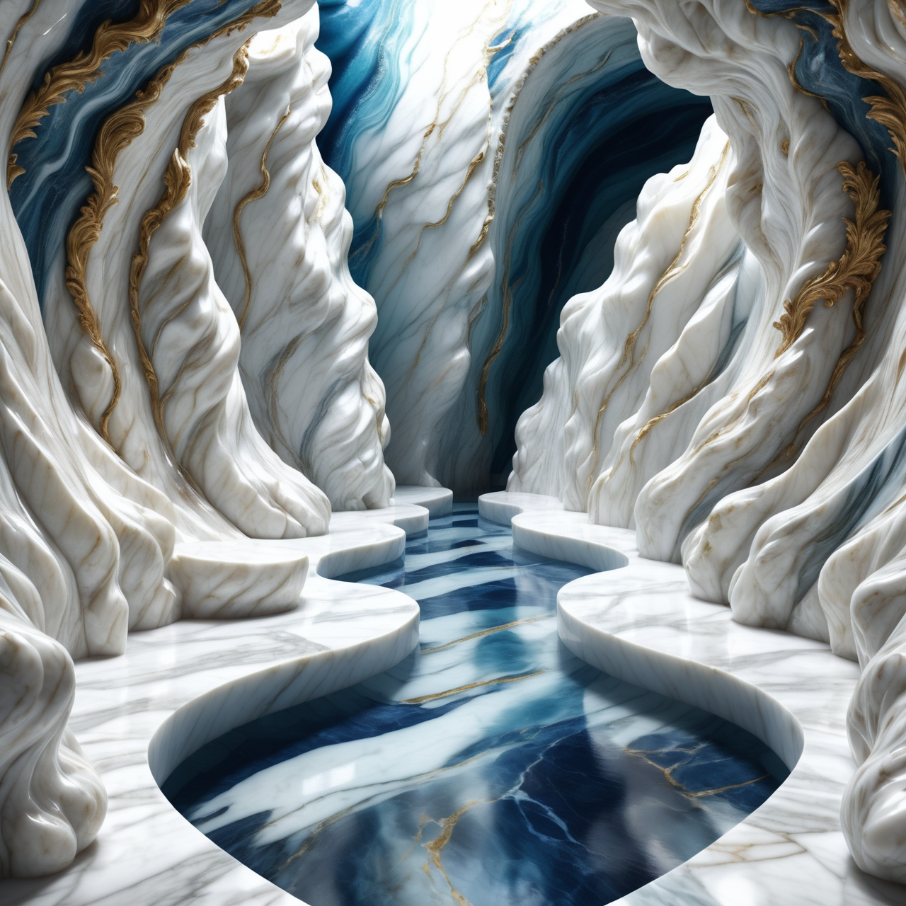 Jed-mrbl, <lora:MarbleStyle-000007:1>, landscape of a Pampas and Deep sea trench, from inside a Warrior Amusement park, Fine art, Boho, detailed, contemporary fine detail, highly decorated, luxury, full color, set logical ambient background, confident, background inspired