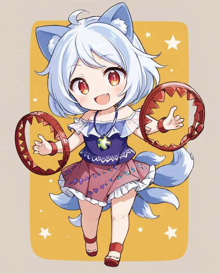mitsugashira enoko,1girl, solo, chibi, fang, instrument, smile, open_mouth, jewelry, multiple_tails, full_body, looking_at_viewer, skirt
<lora:mitsugashira_enoko_image296_2023-12-20-000030:1>,star-shaped_pupils,symbol-shaped_pupils,. gorgeous,key visual, vibrant, studio anime,award-winning, professional, highly detailed,high budget, cinemascope