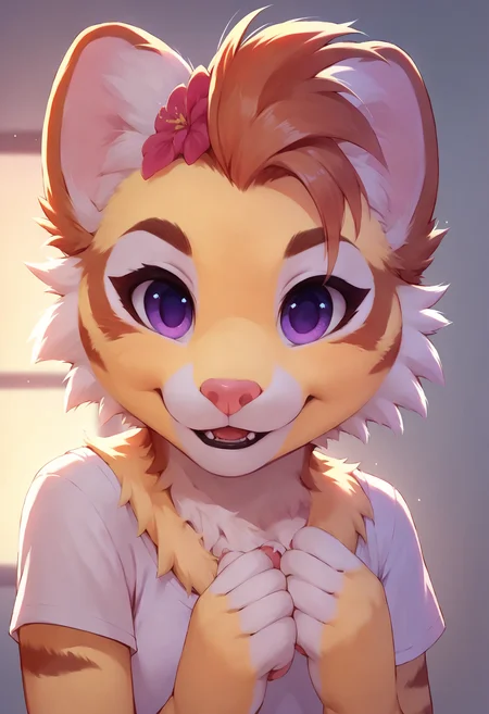 score_9, score_8_up, score_7_up, score_6_up, score_5_up, score_4_up, source_anime,  2D, <lora:CuteFurry:0.6>, CuteFurry, furry, purple eyes