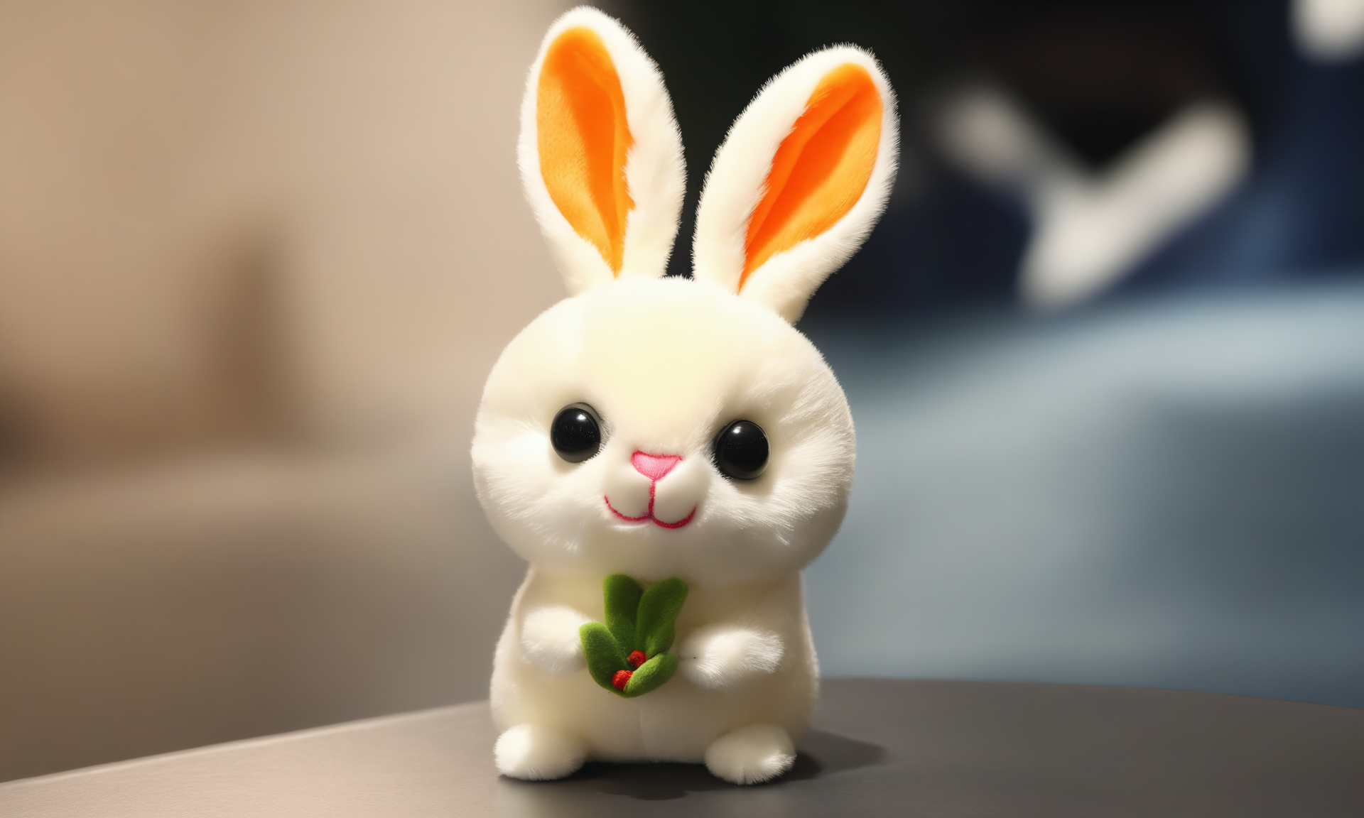 <lora:plushstuffedcd_xl-000006:0.8>,a (plushstuffedcd_xl,plush stuffed toy:1.2) hare,cream theme,standing on a table,chinese zodiac,solo,in office,long-focus,tilt-shift,miniature,cute and lovely,still life,from front,looking at viewer,no humans, emotional,harmonious,high budget,moody,epic,gorgeous,perfect lighting,realistic,photorealistic,photographic,photo (medium),real,moody lighting,volumetric lighting,reality ray tracing,8K,HDR,UHD,masterpiece,best quality,highly detailed,high resolution,finely detail,extremely detailed,ultra detailed,wallpaper