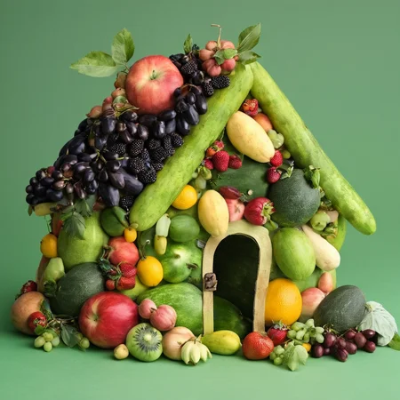 <lora:SDXL_Fruits_Sa_May:1> made from fruits, a house