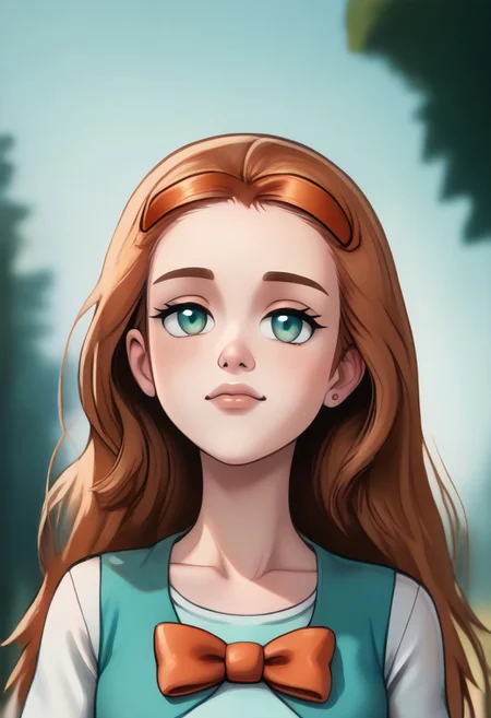 score_9, score_8_up, score_7_up, score_6_up, PRSNL_3_1, uncensored, pupils black dots, lips,
upper body, best quality, masterpiece, 4k, realistic, warm light,
PokeJasmine, long hair,
sandals, short white cardigan, collarbone, orange bowtie, sleeves past elbows, (very short dress), aqua dress