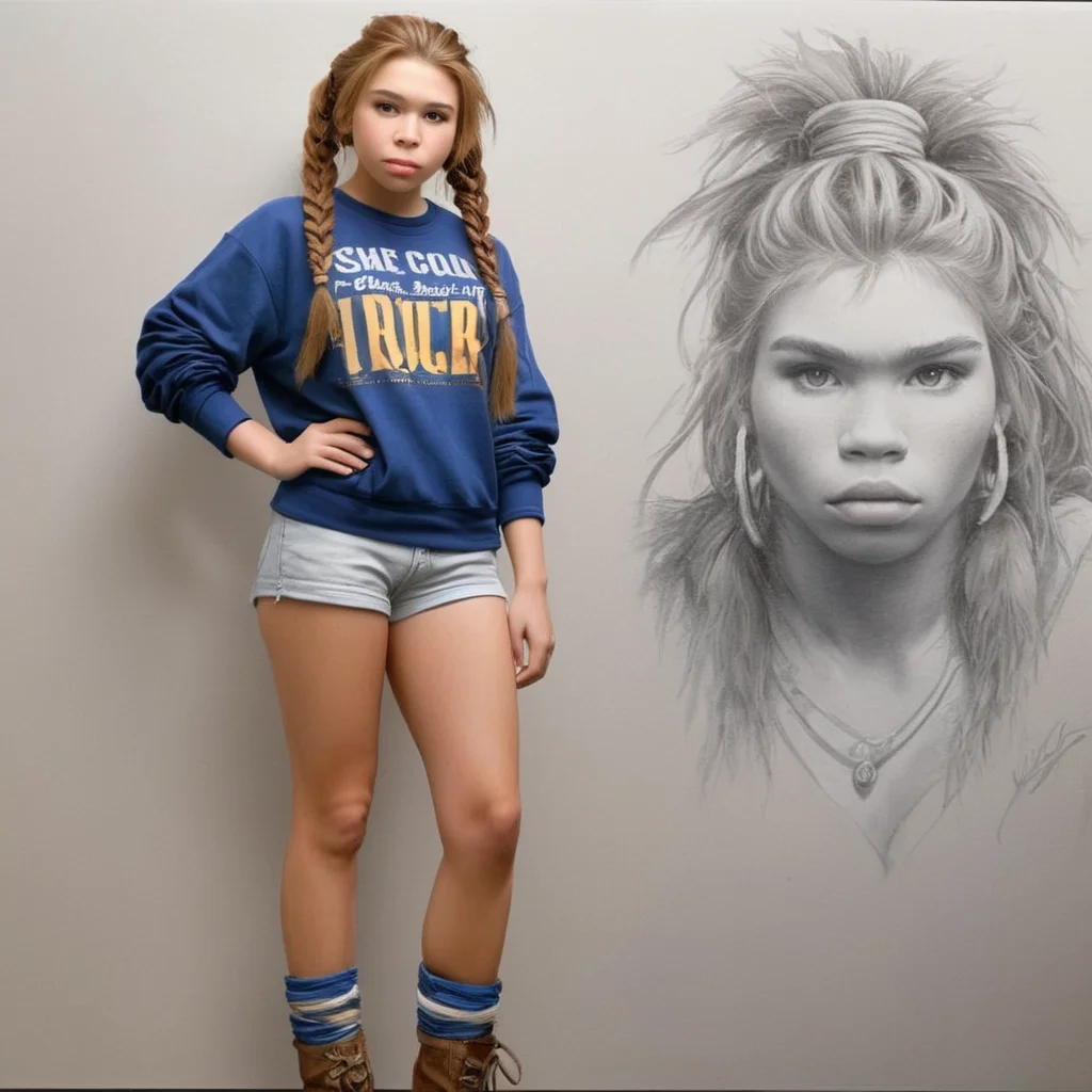 80's Teenager,Typical 80s Suburban Teenager,Artgerm,fashionable clothes,80's fashion, girl with neanderthal face standing, leg warmers, pony tails,bangles,too much make up,youthful appearance,full body,Pencil Sketches,sharp focus,studio photo,intricate details,highly detailed,by greg rutkowski,Watercolor,trending on artstation,sharp focus,studio photo,intricate details,highly detailed,ultra hd,realistic,vivid colors,highly detailed,UHD drawing,pen and ink,perfect composition,beautiful detailed intricate insanely detailed octane render trending on artstation,8k artistic photography,photorealistic concept art,soft natural volumetric cinematic perfect light,beautiful detailed intricate insanely detailed octane render trending on artstationby Albert Eckhout enchanting,Nikas Safronov,Gabriele Dell'otto,Charles Victor Thirion,Carl Eugen Keel,Carl Lundgren,pencil sketch, Mysterious, <lora:neanderthal-woman:1>cyberpunk bar interior