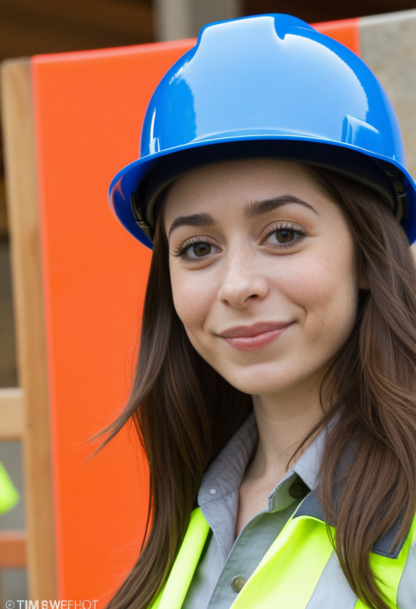 <lora:Cristin Milioti v1 bigLust_v16 TaR:1> cristin milioti, smirk expression, long hair, candid,
construction worker, blue hardhat helmet, overall, construction site,
photo by Tim Walker, blurry background
<lora:dmd2_sdxl_4step_lora_fp16:1>