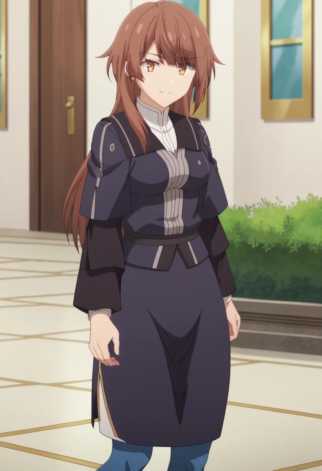 score_9, score_8_up, score_7_up, source_anime,
BREAK
1girl, solo, anime screencap, anime coloring,
<lora:shiMisfitEmiliaV1:1>, shiemilialudo, long hair, brown hair,
black uniform dress, long sleeves, capelet, white skirt, side slit, long skirt, blue pantyhose,
looking at viewer, smile, standing,