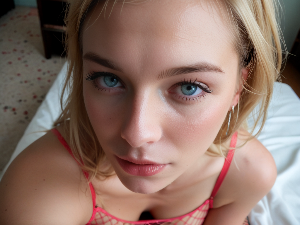 score_9, score_8_up, score_7_up, wide-angle, high angle, pov, close-up, photograph, cinematic, high quality, subsurface scattering, <lora:AdrianoV2.1:.45> AdrianoStyleV2, analonlystyle, 1girl, fishnets, solo, blonde hair, pantyhose, sitting, fishnet pantyhose