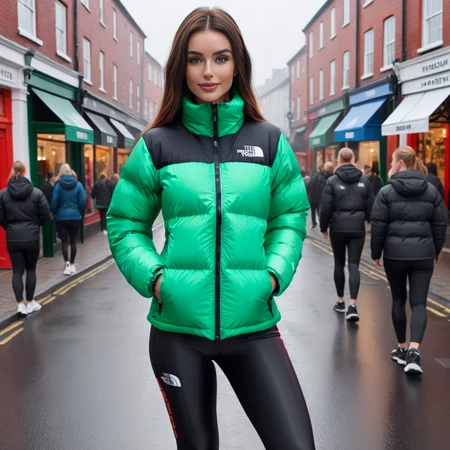 cute irish slim skinny woman wearing a long knee length tnf_nuptse jacket and spandex_leggings_overalls , hyperdetailed photography,4k textures,intricate details,4k resolution car scene
<lora:pufferdown_tnf_nuptse:0.4> <lora:sdxl_spandex_leggings_v2:0.7>