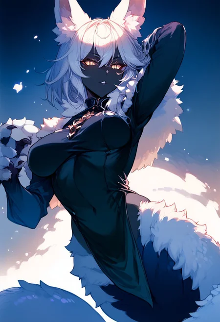 source_anime, detailed eyes, scale suit, dynamic angle, dynamic pose, random emotion,
EnD_Fashion Style,
expressiveh,
detail backround,
BREAK
sharp style, dim lighting, slit lighting, dynamic angle,
flex,
BREAK
(Masterpiece), (expressive eyes), 1girl,
Bunyip, lamia, snake scutes, black underside, fluffy, furry tail topside, white fur, animal arms, shoulder fur, animal ears, colored skin, black skin,
erotic,
(score_9, score_8_up, score_7_up),
<lora:MGE_V5.0:1.2>
BREAK
dappled light, dappled sunlight,csr style,Fantasy_eyes,
<lora:add-detail-xl:-1>