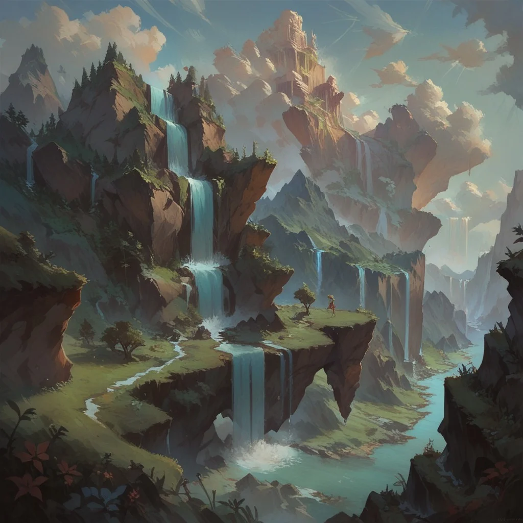 score_9, score_8_up, score_7_up, score_6_up,    ultra detailed, landscape, floating islands, waterfalls
