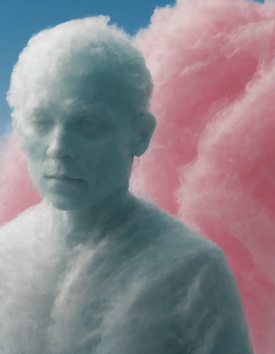 <lora:ccnd:0.8>a person made out of ccnd, surreal background