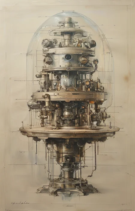 masterpiece,best quality,<lora:tbh249-sdxl:0.9>,illustration,Machine,drawings,