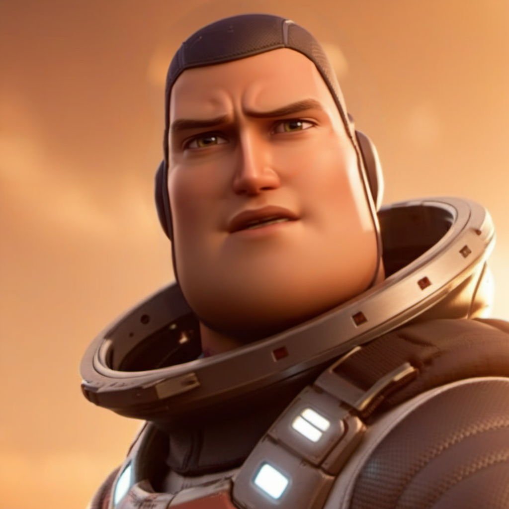 Buzz1024, an man, close up face portrait, spaceship, space, stars, galaxy, highly detailed , ultra sharp, photograph, film, bokeh, professional, 4k, highly detailed   <lora:add-detail-xl:1.5> <lora:Buzz1024:0.8>