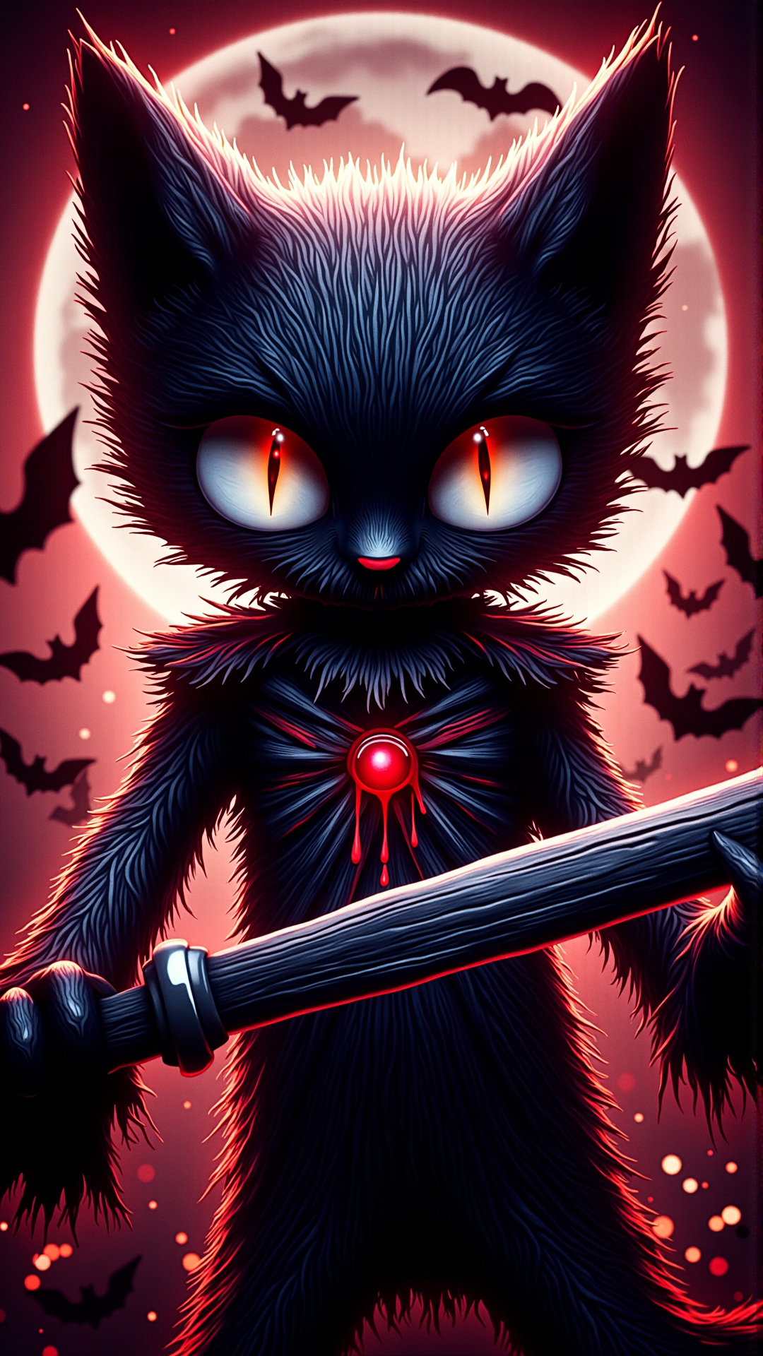 A realistic photo of a halloween painting of nyancat,, 4 k, award - winning, by artgerm, by justin cheung, by terry dodson, by makoto shinkai, trending on artstation<lora:DarkmosphericFlux:0.9>