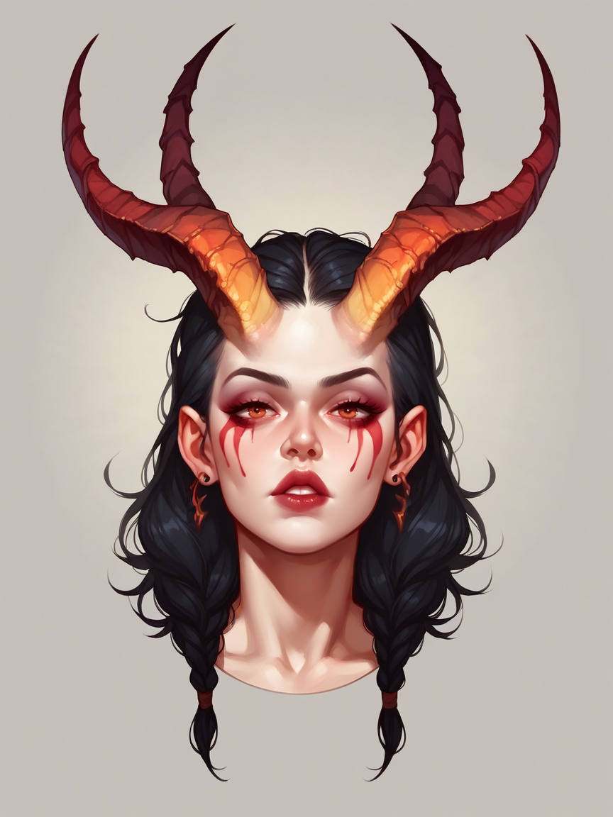 score_9, score_8_up, score_7_up, score_6_up, score_5_up, 1girl, solo  <lora:H0rnsXLP:1> h0rns, kudu horns