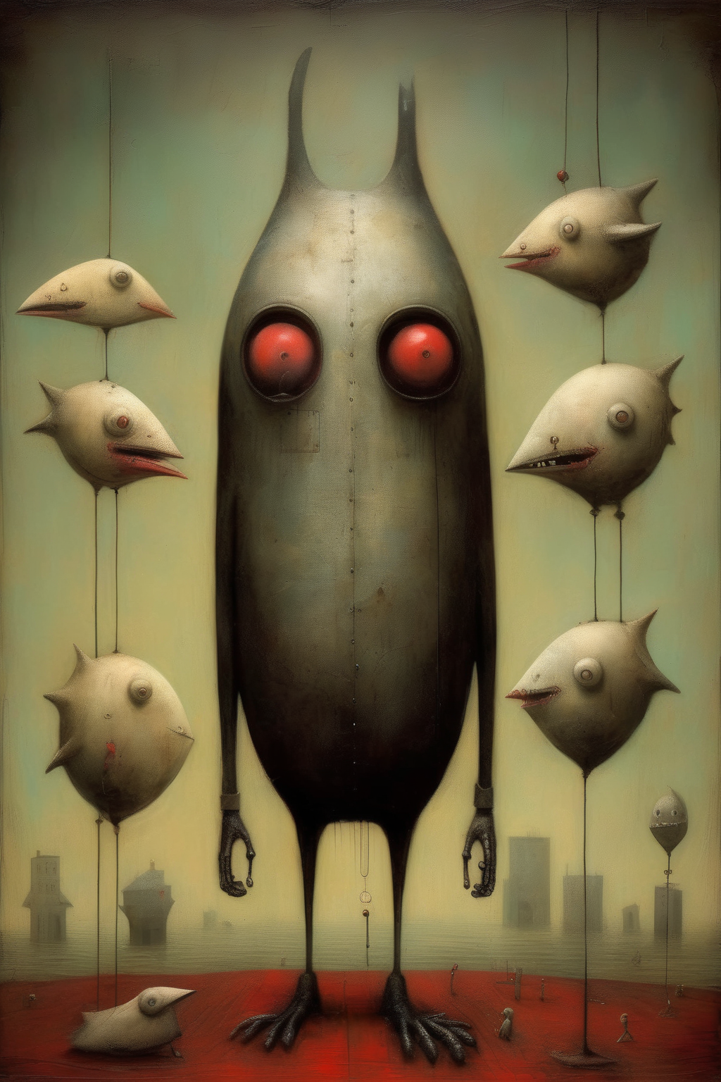 <lora:Shaun Tan Style:1>Shaun Tan Style - surreal minimalism in the style of Nicola Samori and Greg Simkins and Shaun Tan