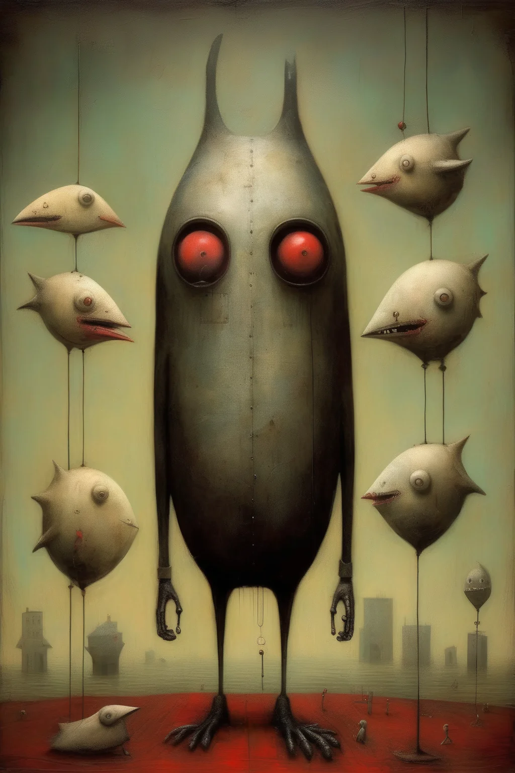 <lora:Shaun Tan Style:1>Shaun Tan Style - surreal minimalism in the style of Nicola Samori and Greg Simkins and Shaun Tan