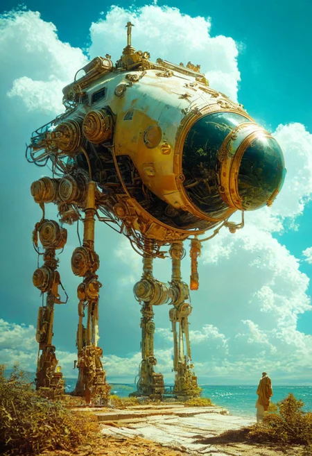 score_9, score_8_up, score_7_up, landscape photo, tron, heaven, ascendance, god rays, light, gold, sky, advntr, large alien city, alien, colorful, ((zdzislaw beksinski)),translucent,transparent,MKrieger