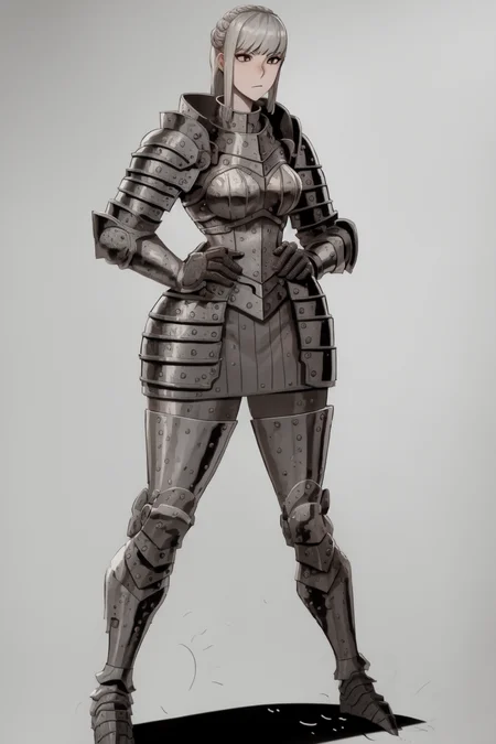 full body, woman, steel armor, <lora:hou_jae_04 style-000002:1>
