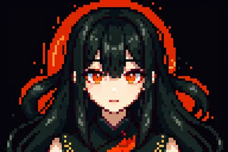 highly insanely detailed, masterpiece, top quality, best quality, highres, 4k, 8k, RAW photo, (very aesthetic, beautiful and aesthetic),
(code_style,codestyle),japanese text,traditional chinese text,
<lora:CodeStyle (half generic class)_564920:0.8>,
(1girl:1.3), 1other,
pure orange background,pure black background,(color splash background),âââ