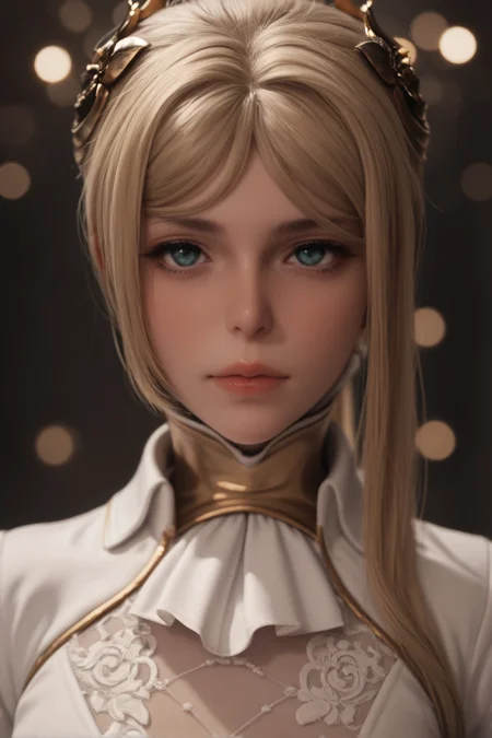 ((Action Photography)),(score_9, score_8_up:1.1), score_7_up, score_X, score_Y_up, 1girl, 
<lora:yorhacommander:0.9>yorha_commander,, Glamour portrait, beautiful woman, elegant pose, flawless skin, vibrant makeup, styled hair, soft lighting, bokeh background, high fashion, studio quality, professional photography, magazine cover style., face focus, youthful features, soft skin, round cheeks, large expressive eyes, small nose, delicate chin, innocent expression, anime-inspired facial features.