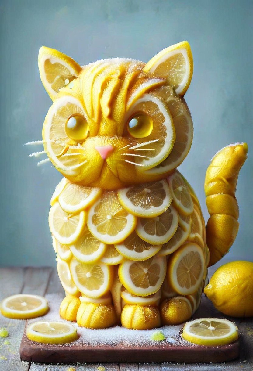 an adorable lemon sugar kitty