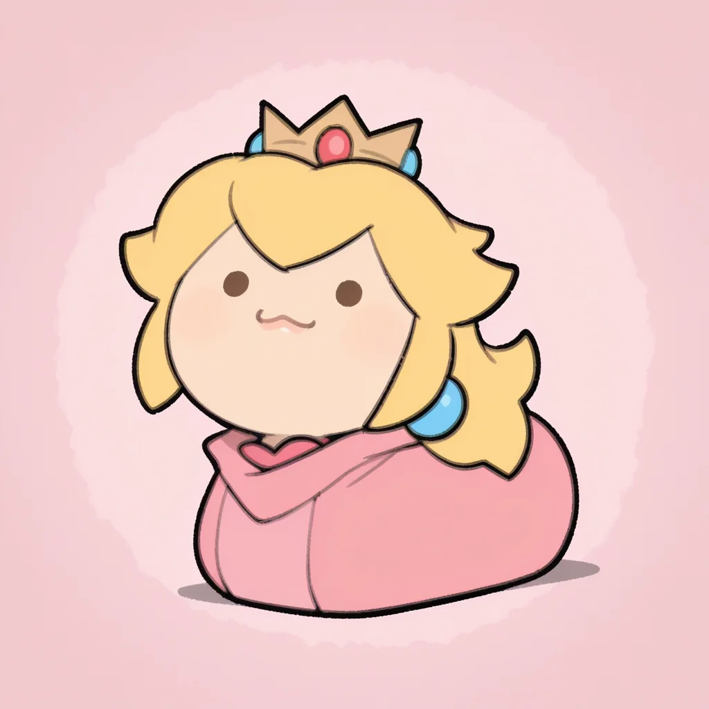 no humans, solo, <lora:TemmieChang_v5:0.9> tmchng,
Princess Peach, blonde hair, long hair, submissive,
loaf, :3, . ., solid circle eyes, hoodie, extremely detailed, highres, masterpiece, best quality