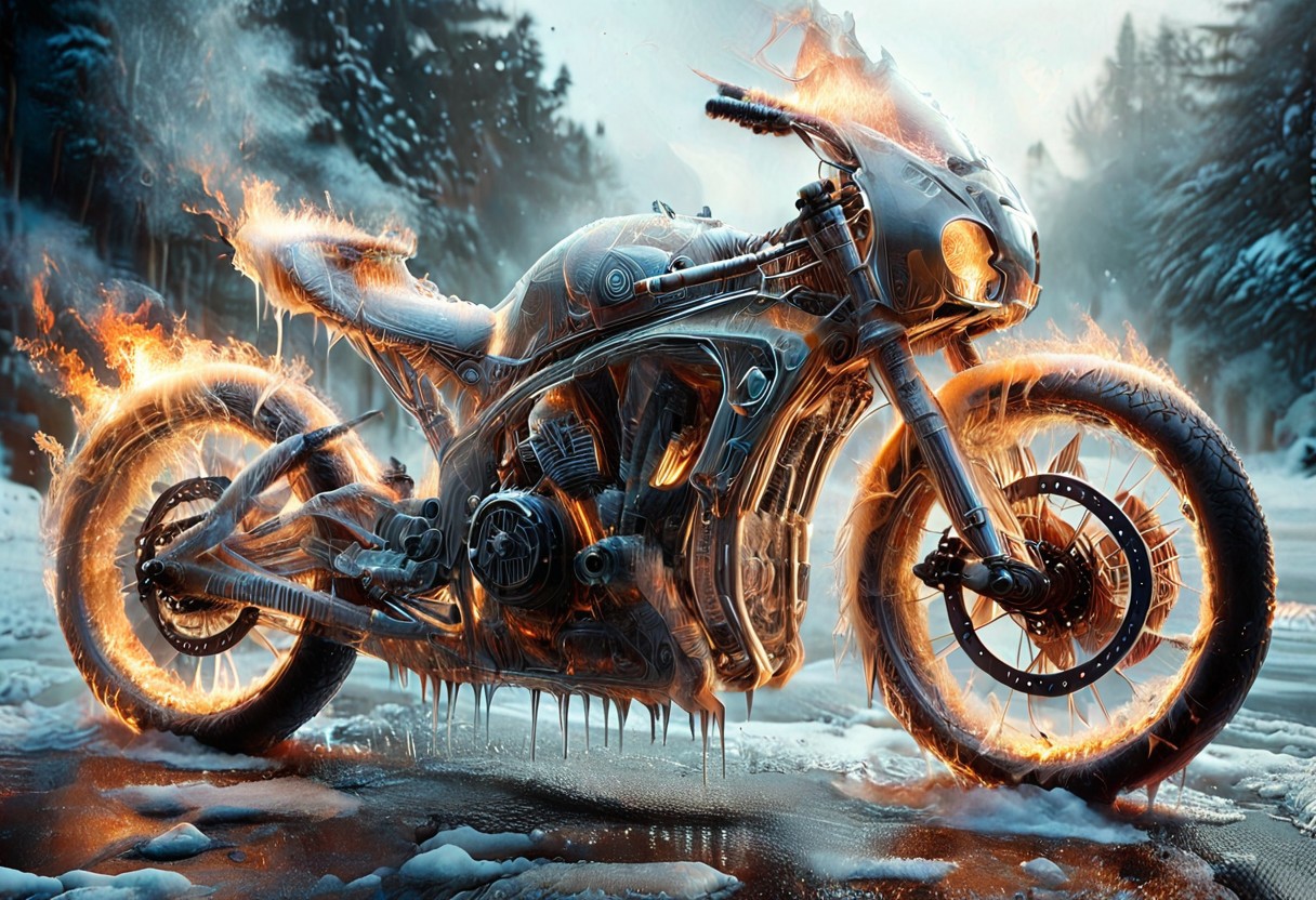 1c3_w1n73r, f1r3, <lora:Varos_-_Fire_Style:0.75> <lora:Varos_-_Ice_Style:0.75> <lora:StS_PonyXL_Detail_Slider_v1.4_iteration_3:0.8> (score_9, score_8_up, score_7_up:1), majestic, (ghost rider with his bike of fire, winter:1.45), elaborate, (ultra realistic:1), (masterpiece, translucent:1.2), best quality, intricate, extremely detailed, detailed background, masterpiece, best quality, highly detailed, sharp focus, hyper-detailed, safe_pos